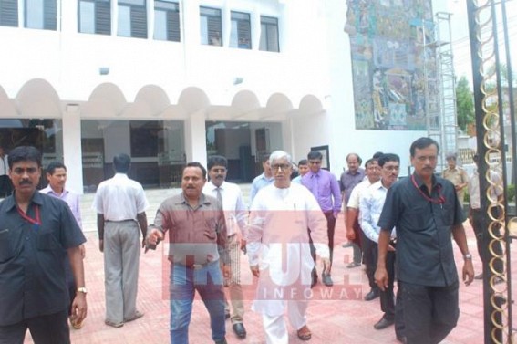 CM Manik Sarkar monitors the work progress of Town hall renovation, order engineers to maintain the quality of the construction work CM Manik Sarkar monitors the work progress of Town hall renovation, order engineers to maintain the quality of the construction work